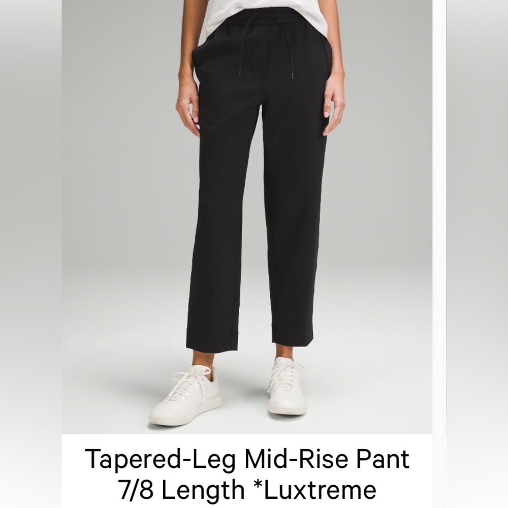 Tapered-Leg Mid-Rise Pant 7/8 Length *Luxstreme